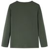 T-shirt enfants &agrave; manches longues kaki 128