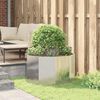 vidaXL Jardinière Argent 90 x 90 x 50 cm Acier galvanisé