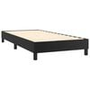 vidaXL Sommier à lattes de lit avec matelas Noir 80x200cm Similicuir
