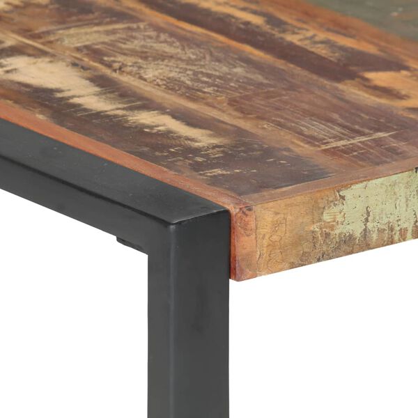 vidaXL Table basse 140x140x40 cm Bois de r&eacute;cup&eacute;ration solide