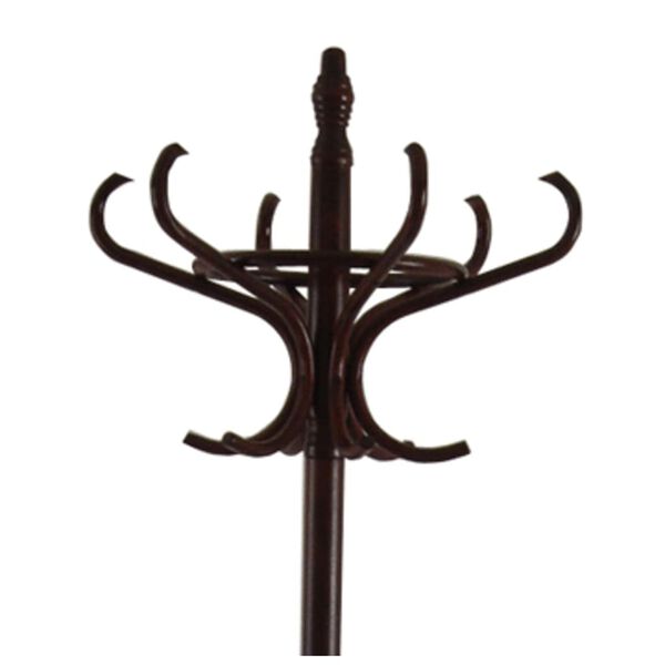 Porte manteau perroquet marron en bois