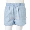 Short pour enfants bleu denim doux 92