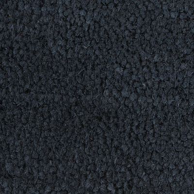 vidaXL Tapis de porte gris foncé 80x100 cm fibre de coco touffeté
