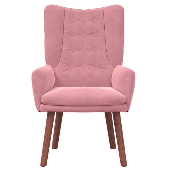 vidaXL fauteuil Rose 63 x 67 x 94 cm Velours