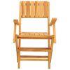 vidaXL Chaises de jardin pliantes lot de 8 55x62x90cm bois massif teck