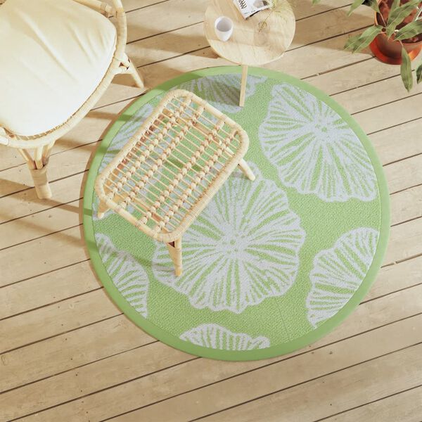 vidaXL Tapis d'ext&eacute;rieur ARAKIL vert &Oslash;120 cm PP