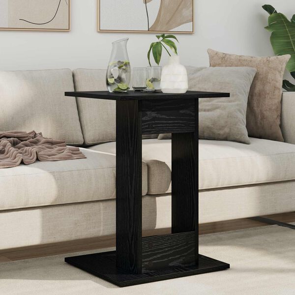 vidaXL Table d'appoint Ch&ecirc;ne noir 45 x 40 x 62,5 cm Bois d'ing&eacute;nierie