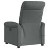 vidaXL Fauteuil inclinable de massage &eacute;lectrique gris fonc&eacute; tissu
