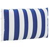 vidaXL Coussins de palette lot de 2 rayures bleues/blanches
