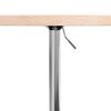 vidaXL Table de bar Ø60x90,5 cm bois massif de chêne