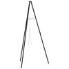 vidaXL Tr&eacute;pied de Feu de Camp Noir 92 x 92 x 191,5 cm Acier