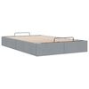 vidaXL Cadre de lit ottoman sans matelas gris clair 120x190 cm tissu