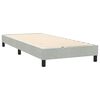vidaXL Sommier &agrave; lattes de lit et matelas et LED gris clair 100x220cm velours
