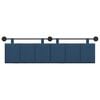 vidaXL T&ecirc;te de lit suspendue Montage mural Bleu 190 x 55 x 5 cm tissu