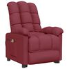 vidaXL Fauteuil de massage Rouge bordeaux Tissu
