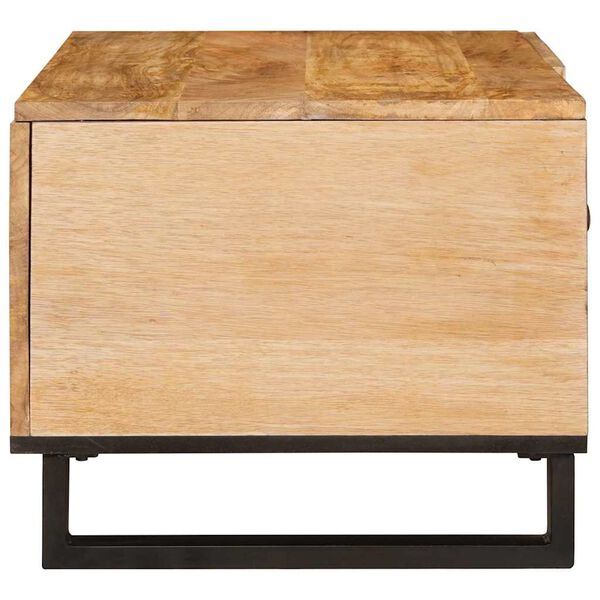 vidaXL Table basse Naturel 80 x 50 x 40 cm Bois de mangue massif