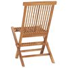 vidaXL Ensemble &agrave; manger d'ext&eacute;rieur pliable 5 pcs Bois solide de teck