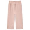 Pantalons pour enfants velours c&ocirc;tel&eacute; rose clair 104