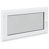 vidaXL Fen&ecirc;tre de sous-sol RISOR 110 x 50 cm PVC et verre Blanc