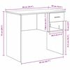 vidaXL Bureau avec tiroir Blanc 90 x 49 x 75 cm Bois d'ingénierie
