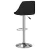 vidaXL Tabourets de bar lot de 2 blanc et noir similicuir
