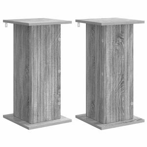 vidaXL Support de Plante 2 pi&egrave;ces Sonoma gris 30,5 x 30 x 60,5 cm