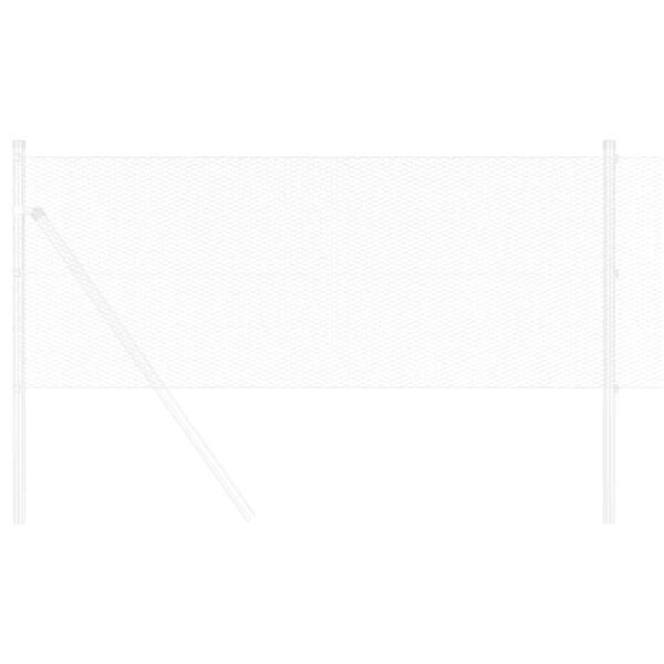 vidaXL Clôture hexagonale Argenté 0,5 x 10 m Acier galvanisé