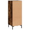 vidaXL Buffet Ch&ecirc;ne fum&eacute; 34,5x34x90 cm Bois d'ing&eacute;nierie