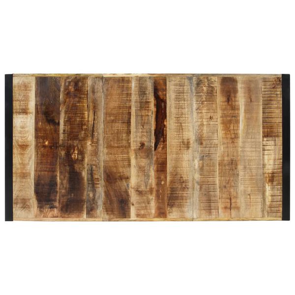vidaXL Table à dîner 175x90x76 cm bois de manguier massif brut