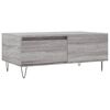 vidaXL Table basse Sonoma gris 90x50x36,5 cm Bois d'ing&eacute;nierie