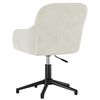 vidaXL Chaise pivotante de bureau Cr&egrave;me Velours