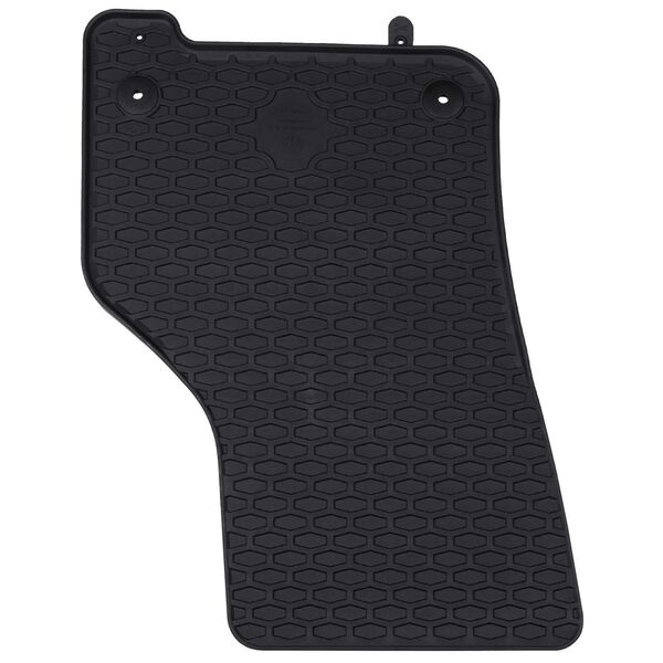 vidaXL Tapis de voiture 4 pcs Noir Caoutchouc