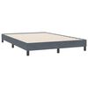 vidaXL Sommier &agrave; lattes de lit et matelas et LED gris fonc&eacute; 140x220cm velours