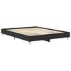 vidaXL Cadre de lit sans matelas noir 150x200 cm bois d'ingénierie