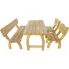 vidaXL Ensemble &agrave; manger d'ext&eacute;rieur 4 pcs Bois de pin impr&eacute;gn&eacute;