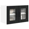 vidaXL Armoire de cuisine 2 pcs Noir 60 x 31 x 40 cm Bois d'ing&eacute;nierie