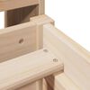 vidaXL Lit biblioth&egrave;que sans matelas 75x190 cm bois de pin massif
