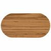 vidaXL Plateau de table 100 x 50 x 3,5 cm ovale Bois de teck massif