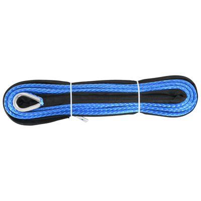 vidaXL Corde de treuil Bleu 9 mm x 26 m