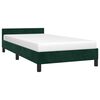 vidaXL Cadre de lit sans matelas vert fonc&eacute; 100x200 cm velours