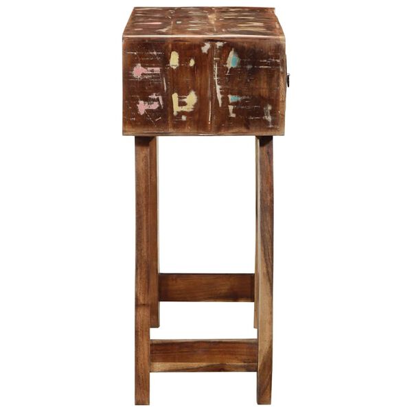 vidaXL Table console 90x32x75 cm bois massif de r&eacute;cup&eacute;ration