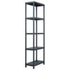 vidaXL &Eacute;tag&egrave;re de rangement Noir 125 kg 60x30x180 cm Plastique