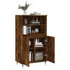 vidaXL Buffet haut Ch&ecirc;ne fum&eacute; 60x36x110 cm Bois d'ing&eacute;nierie