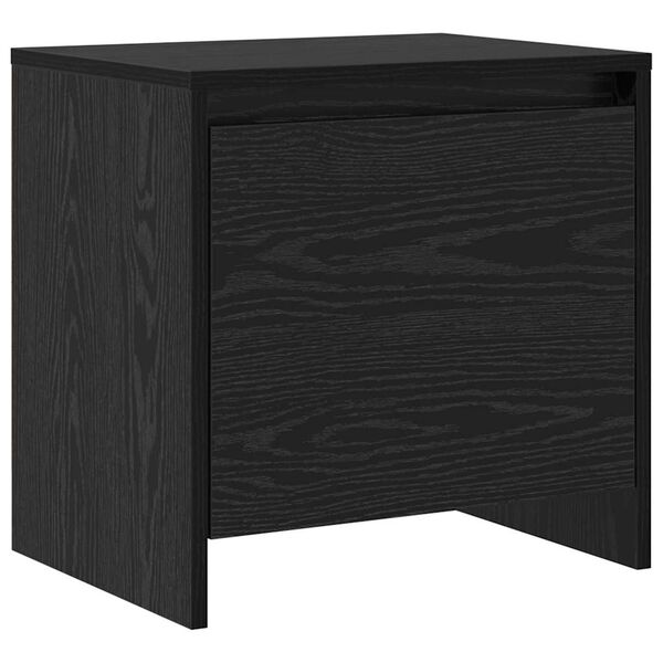 vidaXL Cabinet de chevet Ch&ecirc;ne noir 45 x 34 x 44,5 cm