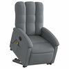 vidaXL Fauteuil de massage inclinable Gris fonc&eacute; Tissu