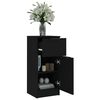 vidaXL Buffets 2 pcs noir 30x30x70 cm bois d'ing&eacute;nierie