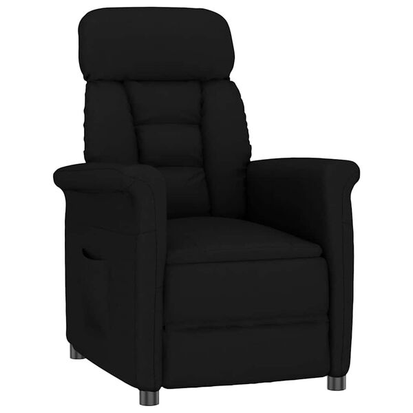 vidaXL Fauteuil inclinable noir Noir 70.5 x 96.5 x 95 cm Faux cuir