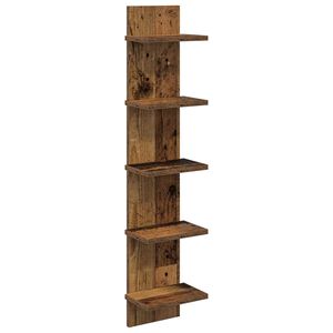 vidaXL &Eacute;tag&egrave;re Murale Bois ancien 22 x 15 x 100 cm Bois d'ing&eacute;nierie