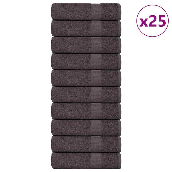 vidaXL Serviettes de bain FROGN 25 pcs anthracite 100x150 cm 360 g/m&sup2;