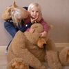 CHILDHOME Ours assis en peluche 76 cm